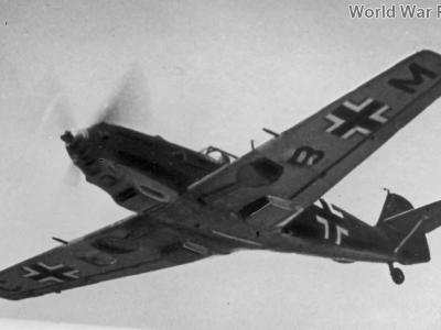 Bf 109E-3 in flight