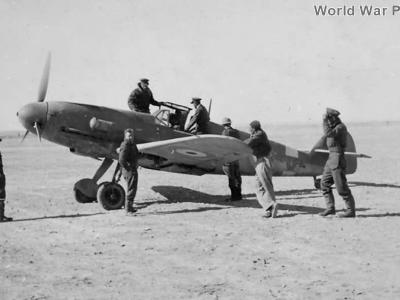 Captured Bf 109F-2 Yellow 2 ex 9/JG 27, 1942