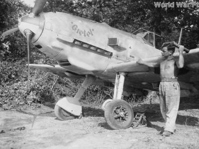 Bf 109E from JG 3 named Gretel