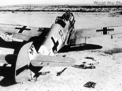 Abandoned Bf 109 black 11, North Africa