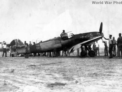 Romanian Bf109G-6 piloted by Constantin Cantacuzino in US markings