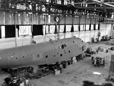 BV222 Flying Boat in Hamburg 1945
