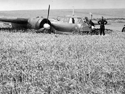 Do17 Z after crash landing