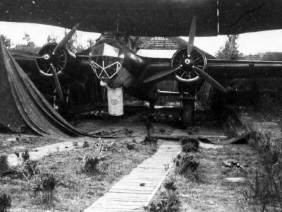 German bomber Do17 Z airfield