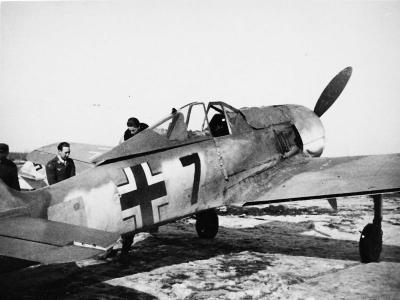 Focke Wulf Fw 190 7 on airfield