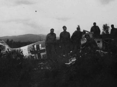 Focke Wulf Fw 190 and US troops 1945