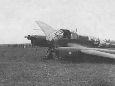 Crashed Fw 189 Uhu