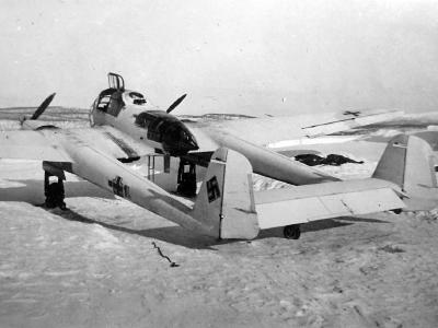 Focke-Wulf Fw189 with winter camo