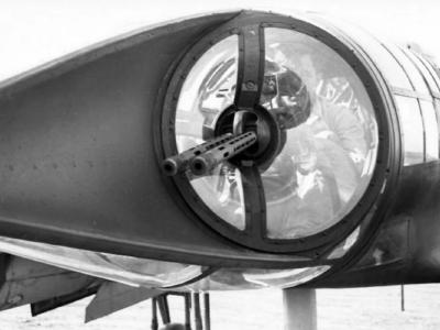 Focke-Wulf Fw189 rear gunner’s position with MG 81Z 2