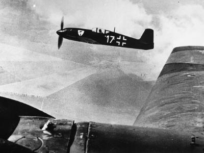 He100D-1 „White 17” in flight
