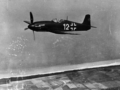 He 100D „White 12” in flight
