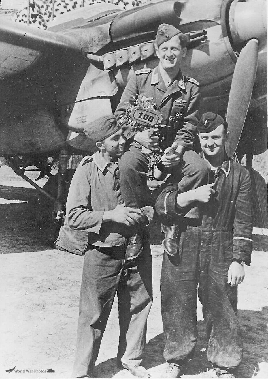 He111 Airman Celebrated on 100th Mission