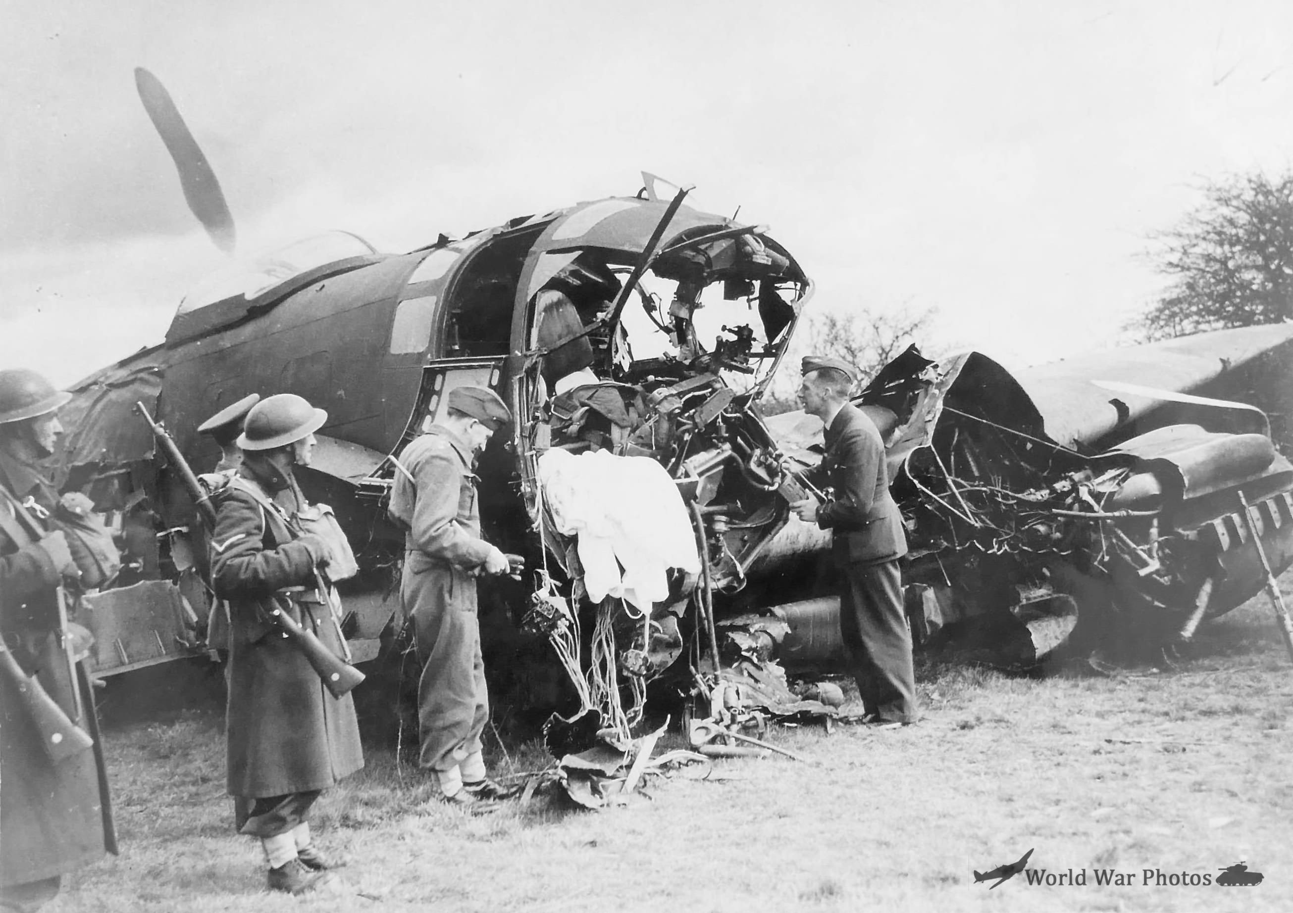 He111 shot down over Britain