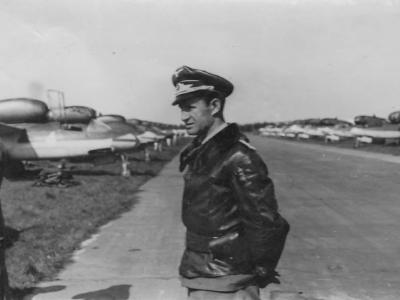 He 162 pilot Oberleutnant Karl-Emil Demuth – Leck 1945
