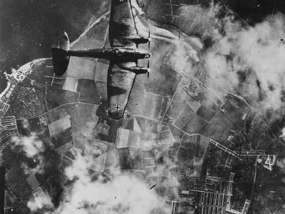 Bomber Heinkel He 111 during Battle of Britain 1940