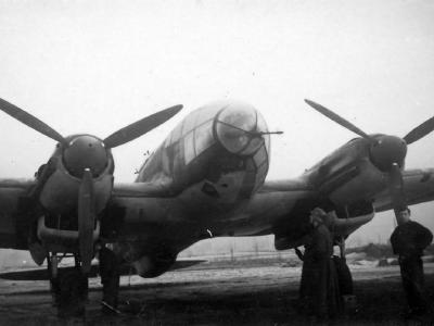Frontal view of a He 111