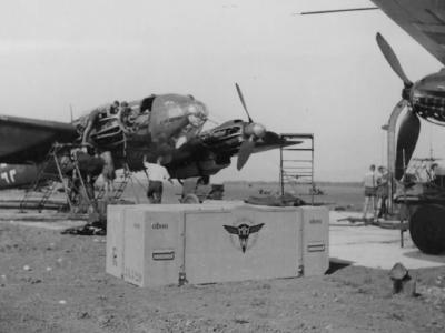 Heinkel He111 Bombers at airfield