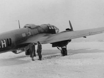 Heinkel He111 in winter