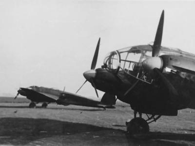 Heinkel He 111 bombers night camo