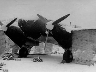Heinkel He 111 in winter