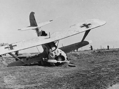 Henschel Hs123 with winter camo Eastern Front