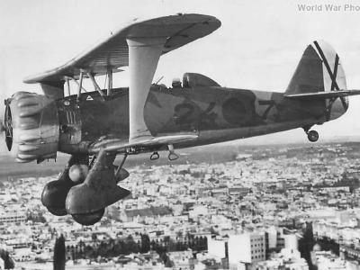 Spanish Air Force Hs123A over Sevilla