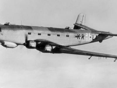 Junkers Ju 290A-5 KR+LA W.Nr. 0170 in flight 1943/1944