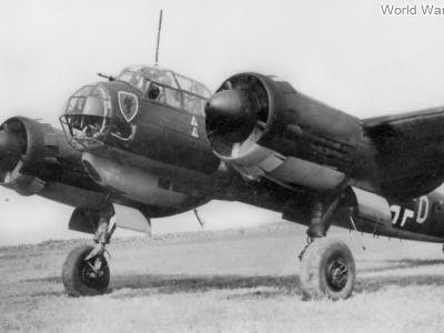 Ju 88A-5 coded 4D+DC of the KG30