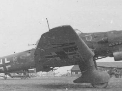 German dive bomber Ju 87B-2 T6-AS of the StG 2