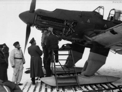 Ju 87B-2 with ski undercarriage 1941
