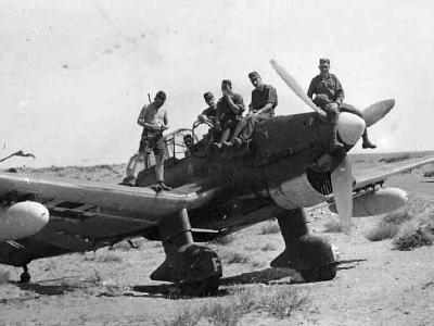 German dive bomber Ju87 R Africa DAK