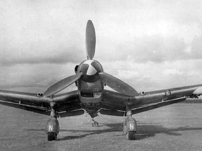 German dive bomber Junkers Ju87D-3 front view