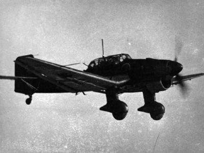 Ju87 B Stuka in flight