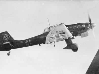 Junkers Ju 87 STUKA „18” in flight