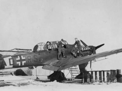 Junkers Ju87 B code AD+RS