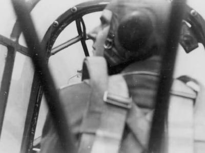 Junkers Ju87 cockpit and pilot