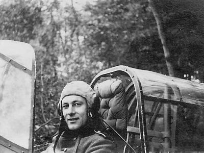 Junkers Ju87 Stuka pilot in the cockpit