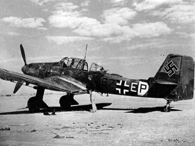 Junkers Ju 87 D-3 code S7+EP of 6/StG 3 El Aouina Tunisia November 1942
