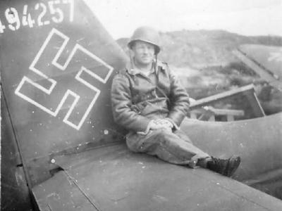 Junkers Ju 87 Stuka tail Belgium 1944