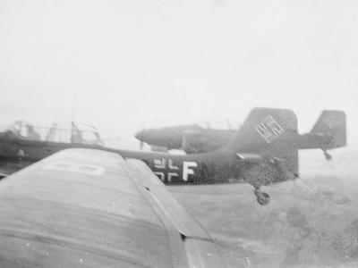 Junkers Ju 87 dive bombers in flight