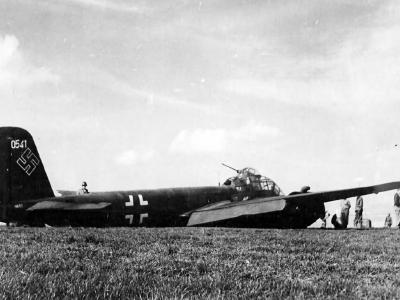 Captured Ju188 0541 crash landed in France