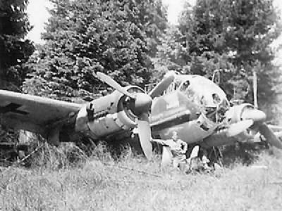 Ju188 wreckage 1945
