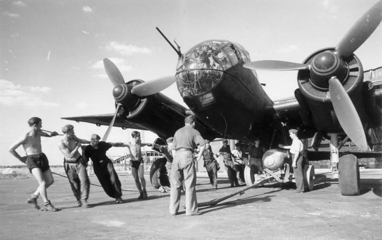 Ju 188 A-2 with night camo France | World War Photos