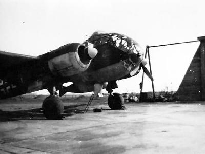 Ju 188 E with 800 l drop tank of Stabsstaffel KG 4 1944