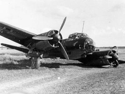 Crashed Ju88 of KG 1
