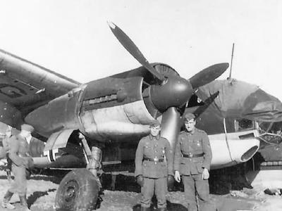 Crashed bomber Ju88