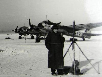 Ju 88 bomber Winter camo Russia