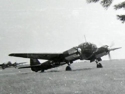 Ju 88 at a captured Soviet airfield