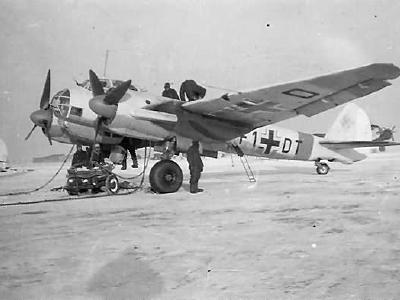 Junkers Ju88 code of the F1+DT KG76 Russia, winter