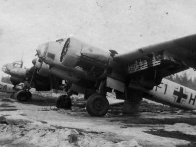 Ju88 of the KG76, code F1+HS
